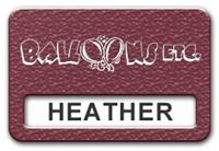 Reusable Textured Plastic Windowed Nametag: Ruby with White - 822-622