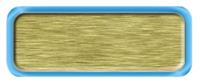 Blank Brushed Silver Name Tag with a Shiny Blue Metal Border