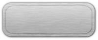Blank Brushed Silver Nametag with a Brushed Silver Border