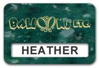 Reusable Smooth Plastic Windowed Name Tag: Verde with Gold - LM922-937