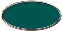 Blank Silver Framed Nametag Evergreen