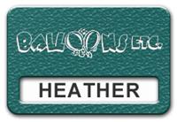 Reusable Textured Plastic Windowed Nametag: Teal with White - 822-992