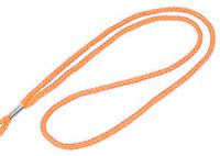 Orange Round Woven Lanyard