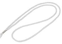 White Round Woven Lanyard