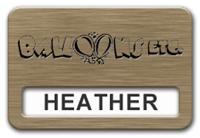 Reusable Smooth Plastic Windowed Name Tag: Deep Bronze with Black - LM922-884