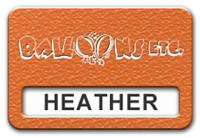 Reusable Textured Plastic Windowed Nametag: Tangerine with White - 822-258