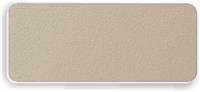 Blank Textured Plastic Name Tag: Ash Grey and White - 822-302