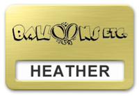 Reusable Smooth Plastic Window Name Tag: European Gold with Black -  LM 922-754