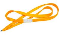 Orange Flat Woven Break-Away Lanyard