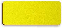 Blank Textured Plastic Name Tag: Acid Yellow and Dark Brown - 822-778