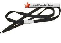 Black Flat Woven Break-Away Lanyard