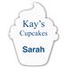 Smooth Plastic Cupcake Shape Name Tag - 3 x 2.26 inches