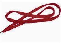 Burgundy Flat Woven Lanyard