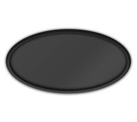 Black Plastic Oval Name Tag Frames