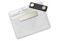 Name Badge Holder Sleeve with Magnet Fastener 2.75" x 3.75"