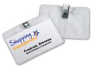 Name Badge Holder Sleeve with Clip Fastener 2.75" x 3.75"