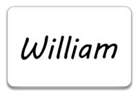 White Dry Erase Name Tag