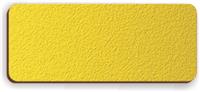 Blank Textured Plastic Name Tag: Acid Yellow and Dark Brown - 822-778