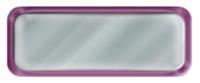 Blank Shiny Silver Nametag with a Shiny Purple Metal Border
