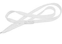 White Flat Woven Break-Away Lanyard