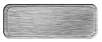 Blank Brushed Silver Nametag with a Brushed Silver Border