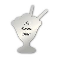 Smooth Plastic Dessert 1 Shape Name Tag - 2.7 x 2 inches