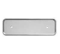 Silver Plastic Name Tag Frames