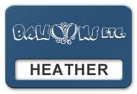 Reusable Smooth Plastic Windowed Name Tag: Sky Blue with White - LM922-512