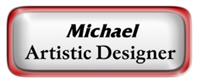 Metal Name Tag: White with Epoxy and Shiny Red Metal Border