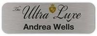 Metal Name Tag: Brushed Silver