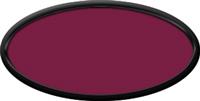 Blank Oval Plastic Black Nametag with Claret