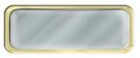 Blank Shiny Silver Nametag with a Shiny Gold Metal Border