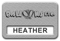 Reusable Textured Plastic Windowed Nametag: Ash Grey with White - 822-302