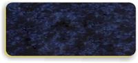 Smooth Plastic Luggage Tag: Celestial Blue with Gold