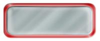 Blank Shiny Silver Nametag with a Shiny Red Metal Border