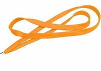 Orange Flat Woven Lanyard