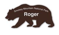 Smooth Plastic Bear Shape Name Tag - 2 x 4 inches