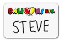 White Dry Erase Name Tag with Logo